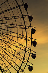 Image showing Sunset Ferris Wheel