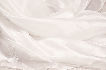 Image showing Wedding Gown Texture