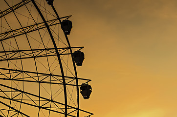 Image showing Sunset Ferris Wheel