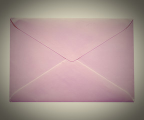 Image showing Retro letter envelope