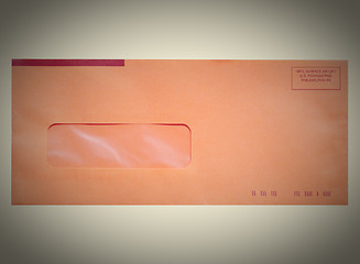 Image showing Retro letter envelope