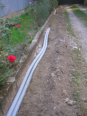 Image showing Corrugated pipe