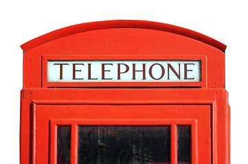 Image showing London telephone box