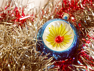 Image showing Retro look Christmas decoration