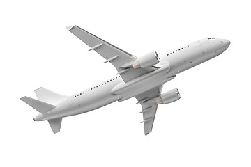 Image showing Airplane isolated on a white background