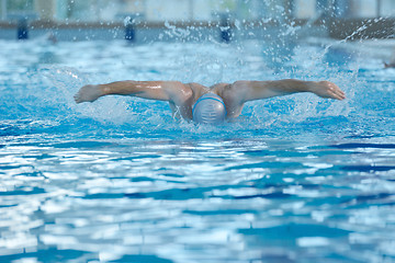 Image showing swimmer athlete