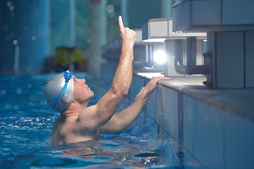 Image showing swimmer athlete