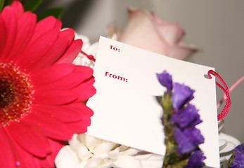 Image showing gift of flowers