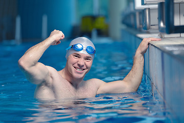 Image showing swimmer athlete