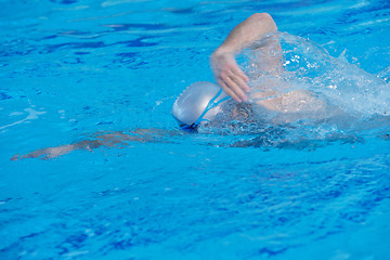 Image showing children group  at swimming pool