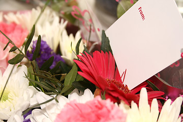 Image showing gift of flowers