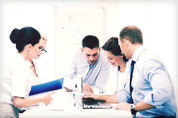 Image showing business team having meeting in office