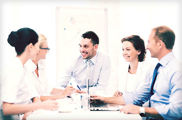 Image showing business team having meeting in office