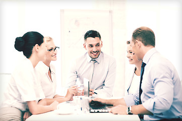 Image showing business team having meeting in office