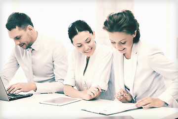 Image showing business team working in office