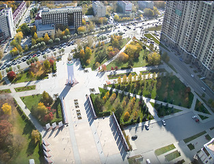 Image showing World war 2 Memorial Square. Tyumen. Russia