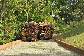 Image showing firewood stack 