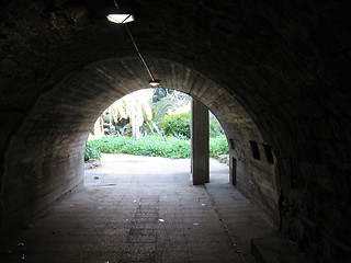 Image showing Passing under a bridge. Nicosia. Cyprus