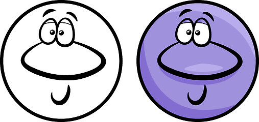 Image showing character face cartoon illustration