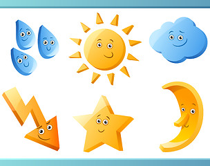 Image showing nature or weather cartoon elements
