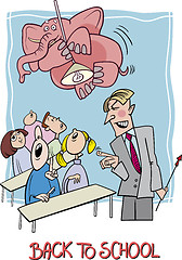 Image showing back to school cartoon illustration