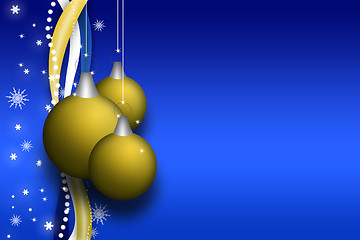 Image showing blue christmas