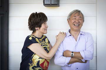 Image showing Attractive Chinese Couple Enjoying Their House