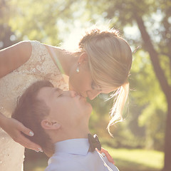 Image showing Beautiful wedding couple