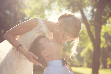 Image showing Beautiful wedding couple