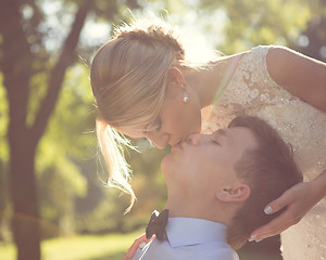 Image showing Beautiful wedding couple