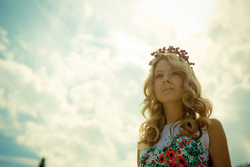 Image showing Portrait of beautiful bride.