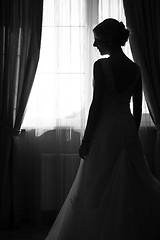 Image showing Portrait of beautiful bride.