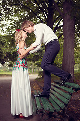 Image showing Beautiful wedding couple