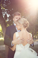 Image showing Beautiful wedding couple