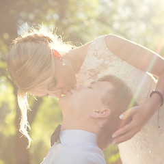 Image showing Beautiful wedding couple