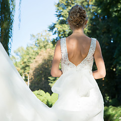 Image showing Portrait of beautiful bride.