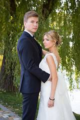 Image showing Beautiful wedding couple