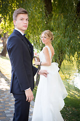 Image showing Beautiful wedding couple