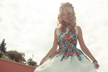 Image showing Portrait of beautiful bride.