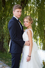 Image showing Beautiful wedding couple