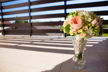 Image showing wedding bouquet, flowers, roses, beautiful bouquet