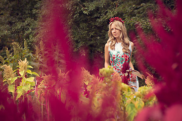 Image showing Portrait of beautiful bride.