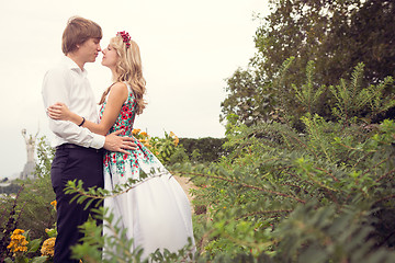 Image showing Beautiful wedding couple