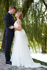 Image showing Beautiful wedding couple