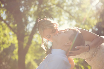 Image showing Beautiful wedding couple