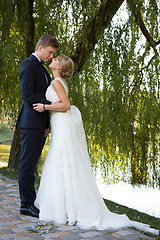 Image showing Beautiful wedding couple