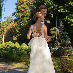 Image showing Beautiful wedding couple