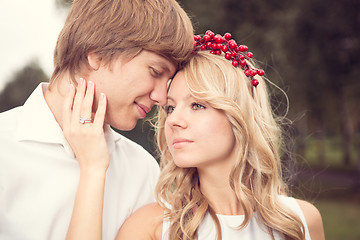 Image showing Beautiful wedding couple