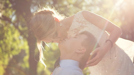 Image showing Beautiful wedding couple