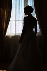 Image showing Portrait of beautiful bride.